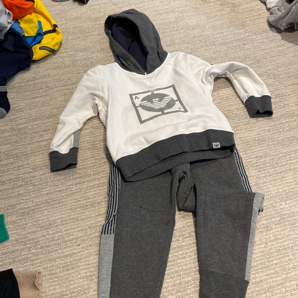 Sweatsuit. Pants and hooded top